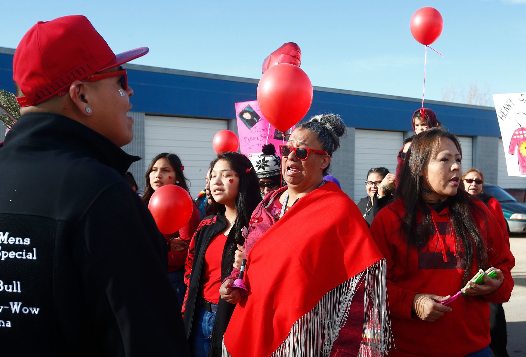 #HennyStrong march through Lame Deer